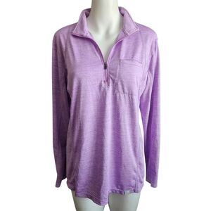 Ariat Womens Purple Rebar Evolution‎ 1/2 Zip Top Size Medium Walking Outdoor